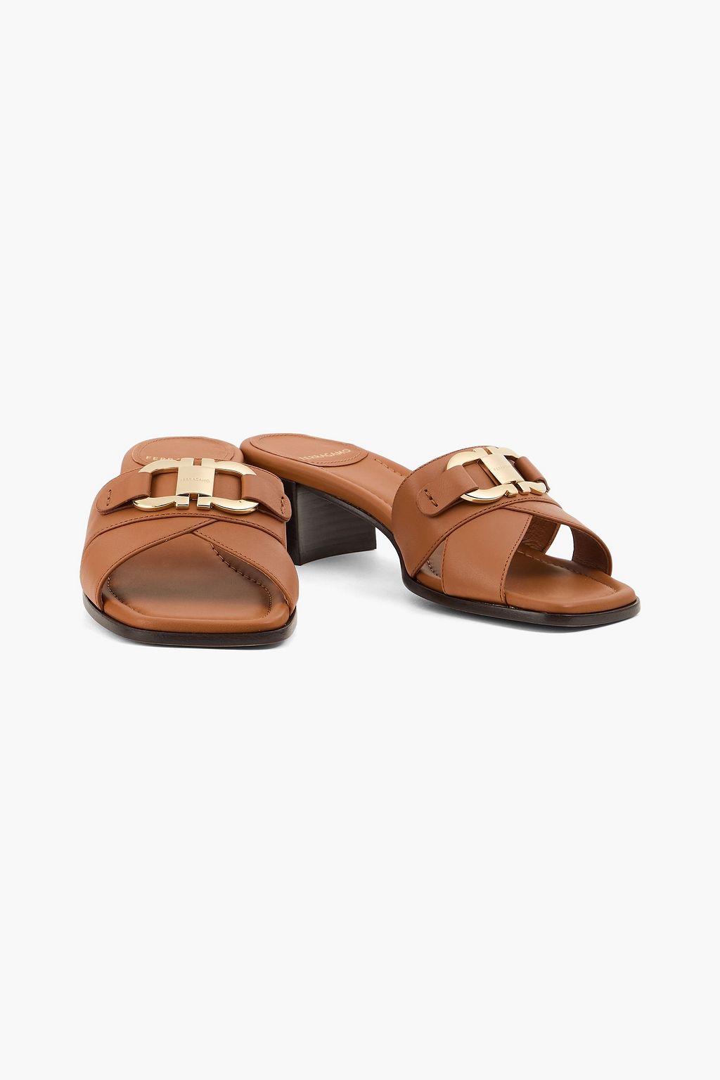 FERRAGAMO صندل Lorelie من الجلد المزين