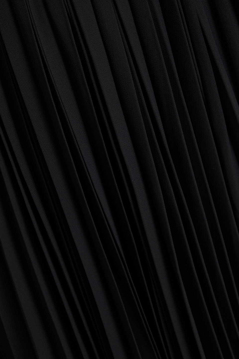 PROENZA SCHOULER PLEATED CREPE HALTERNECK MAXI DRESS