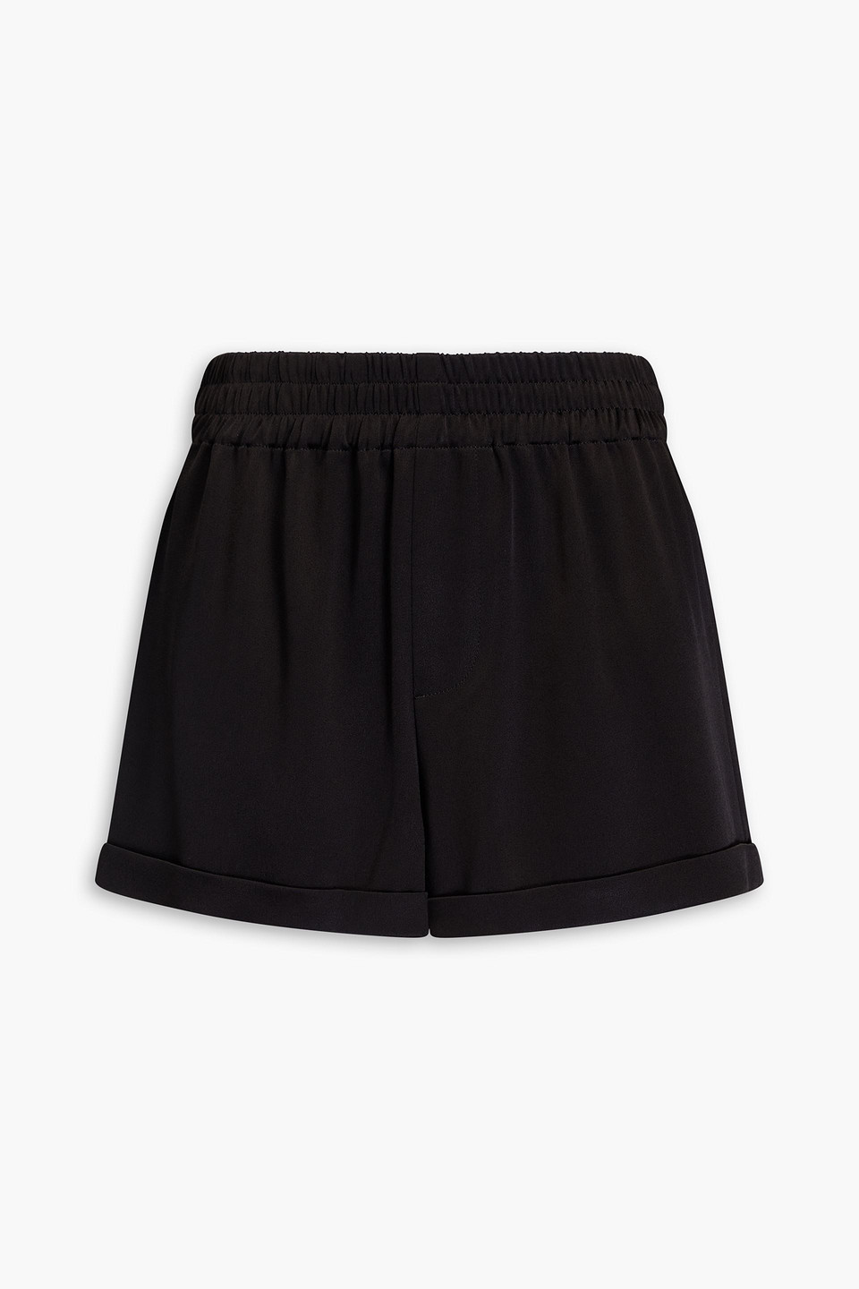 Alice And Olivia Satin Shorts In Black