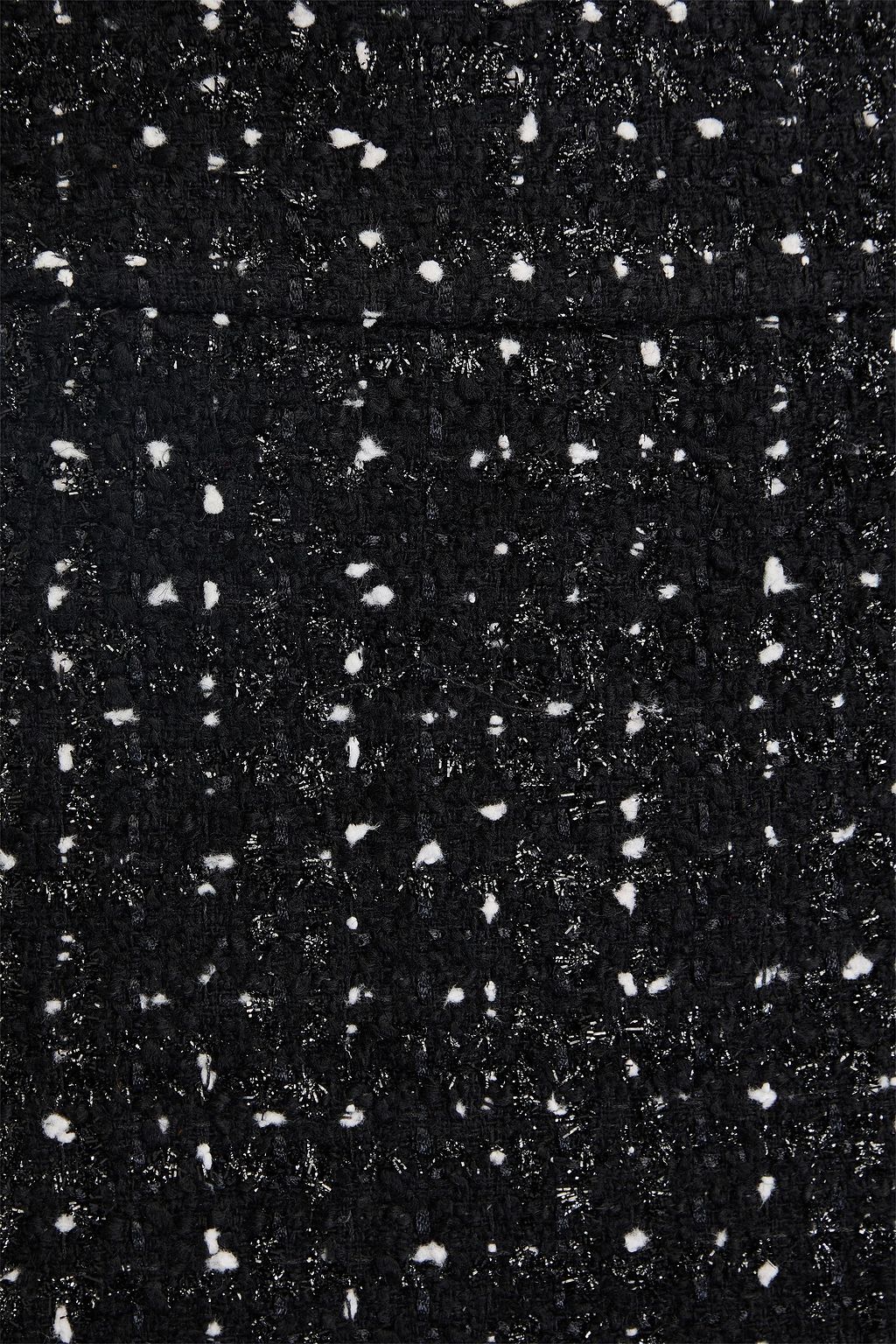 ALICE + OLIVIA Donald metallic bouclé-tweed mini skirt