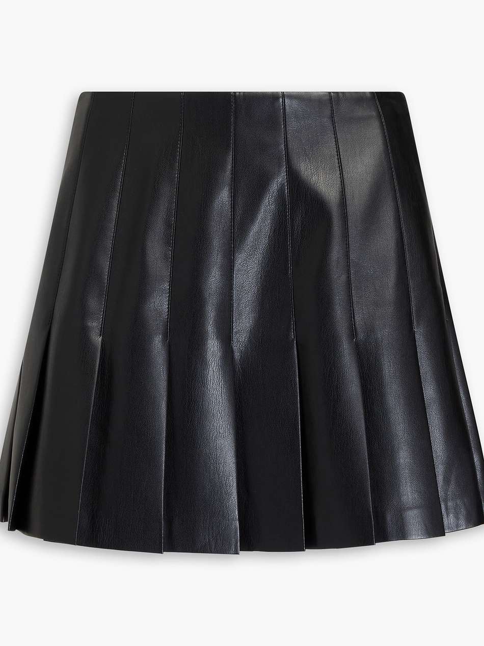 pleated mini skirt