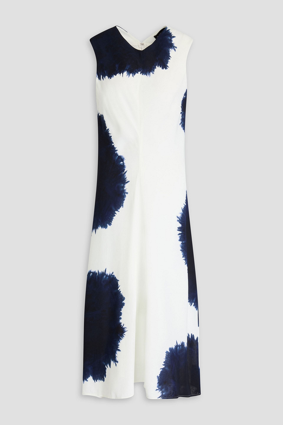 Proenza Schouler Ella Dress In Printed Viscose Crepe White Multi