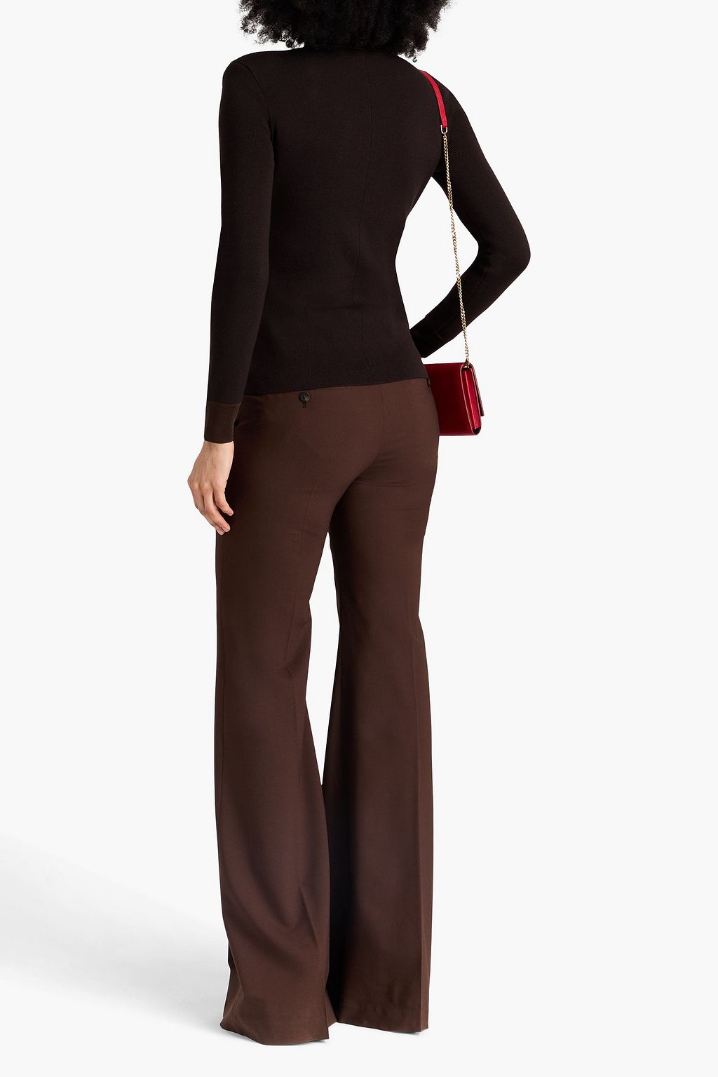 TOM FORD Pullover aus einer Woll-Seidenmischung mit Polokragen