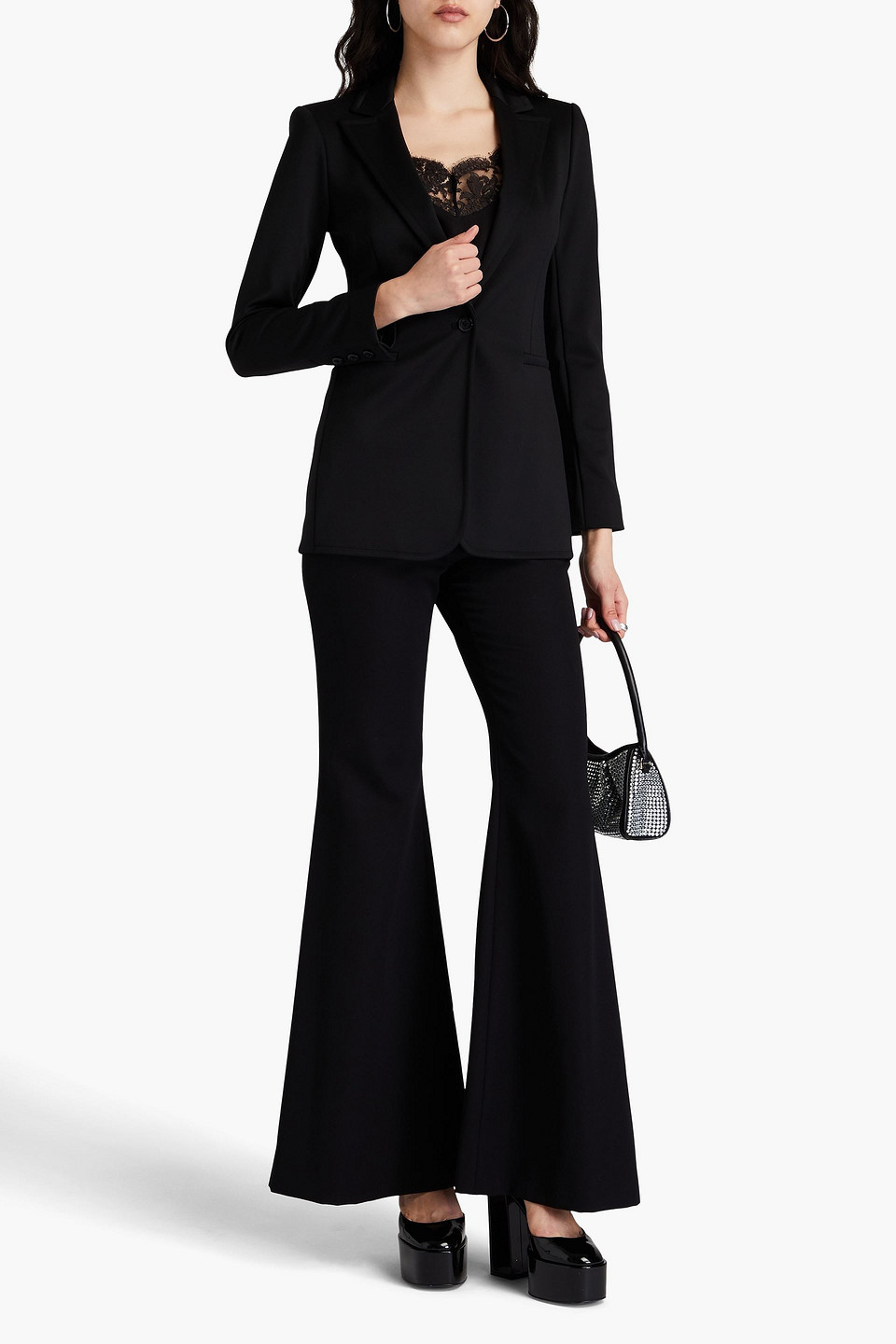 ALICE AND OLIVIA JERSEY BLAZER