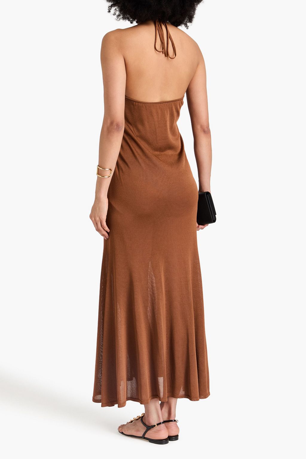 TOM FORD Knitted halterneck maxi dress