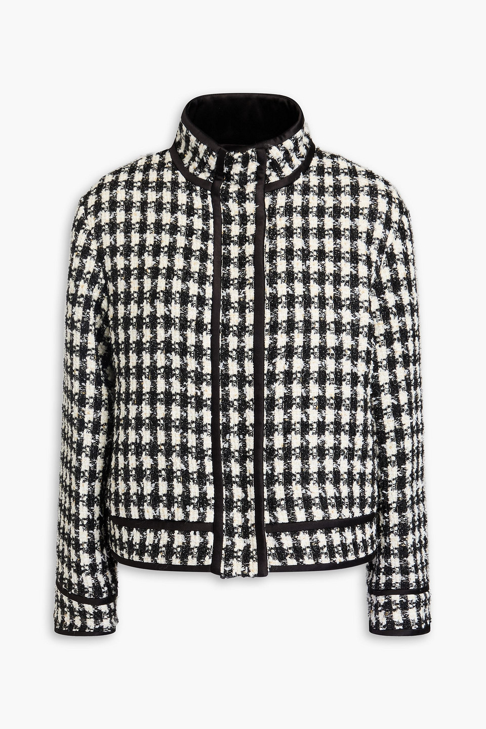 Alice And Olivia Corwin Boat Collar Jacket In Black