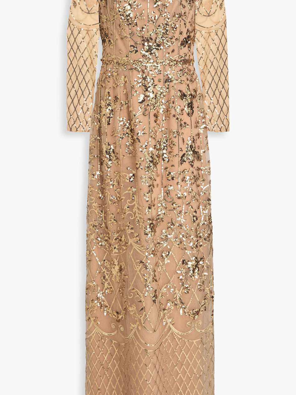 embellished tulle gown