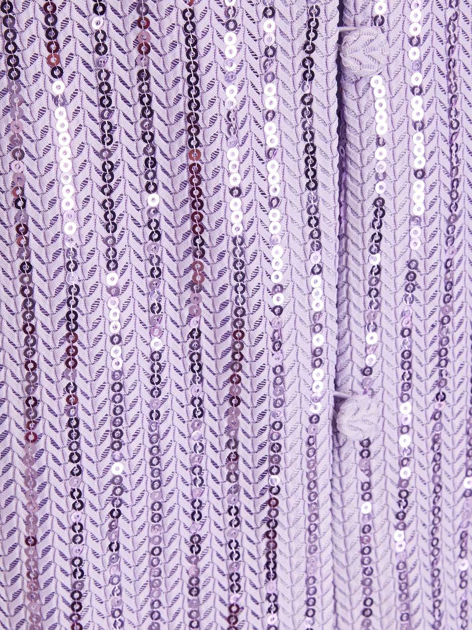 sonja sequined jacquard-knit midi shirt dress