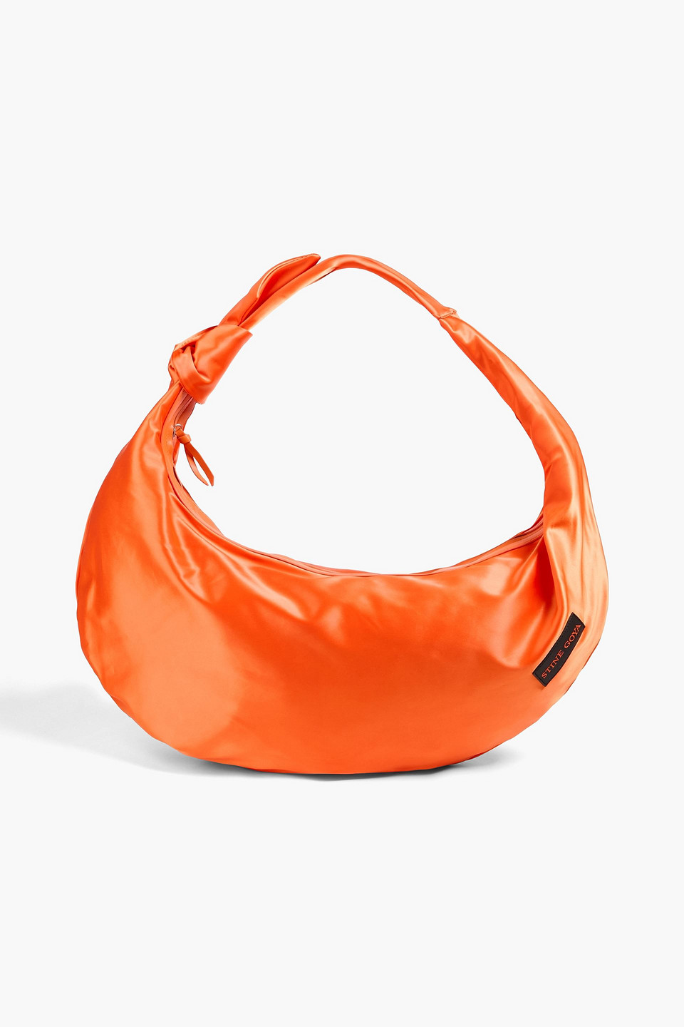 Jannis knotted satin shoulder bag