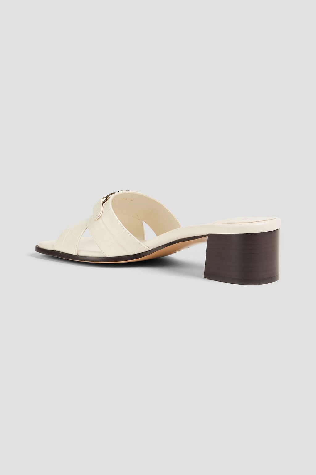 FERRAGAMO Lorelie クロコ風レザー サンダル