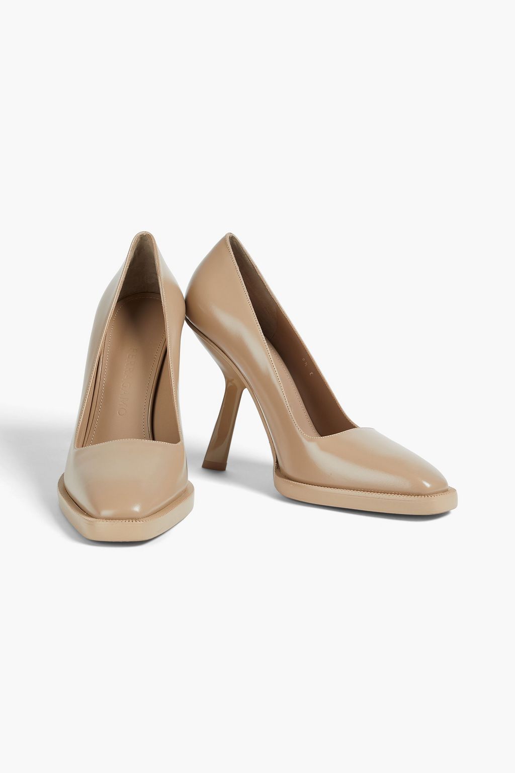 FERRAGAMO Anser leather pumps
