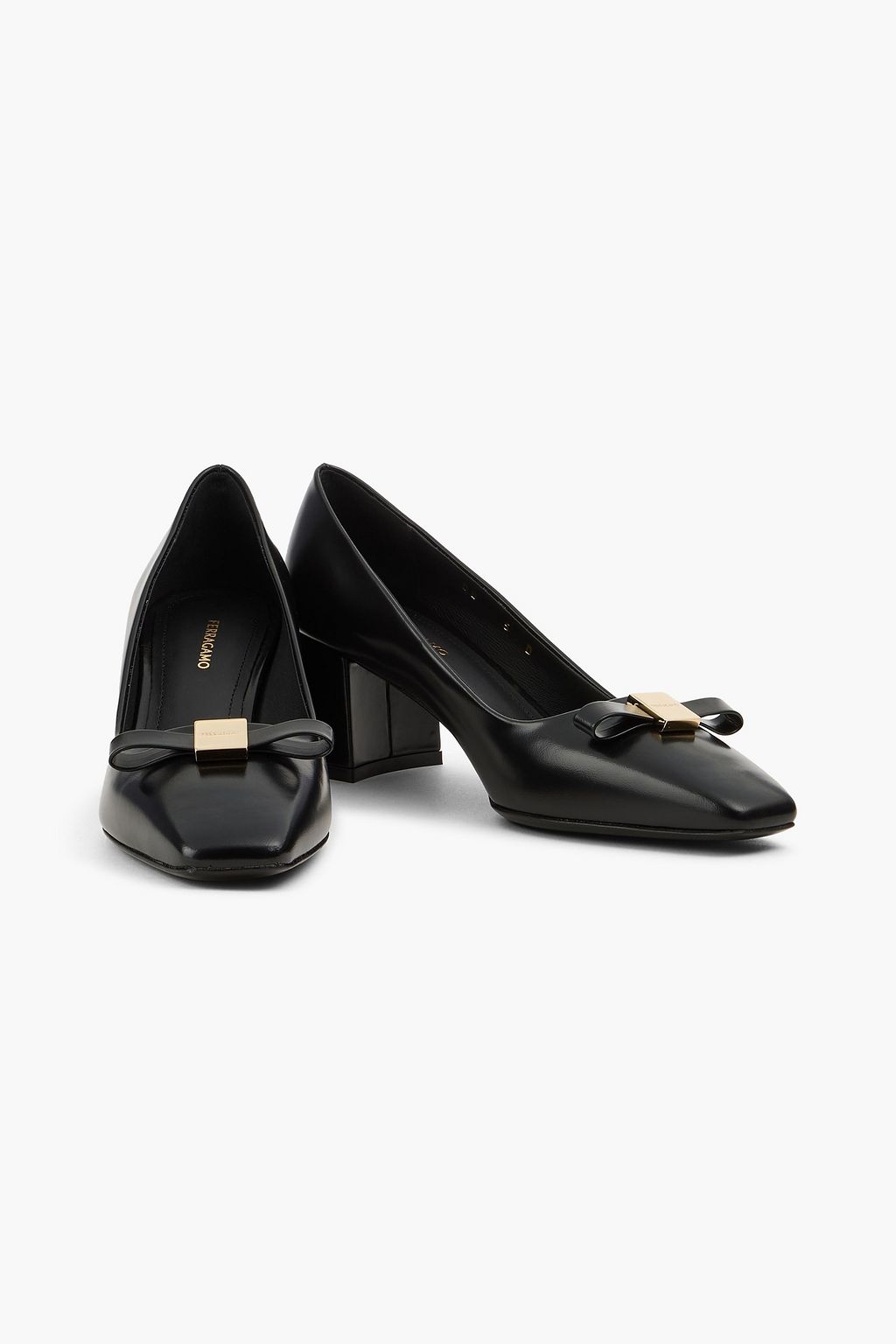 FERRAGAMO Myra Pumps aus Leder mit Schleife
