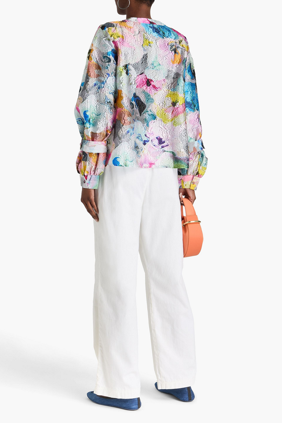 STINE GOYA NANDYA PRINTED CLOQUÉ BLOUSE