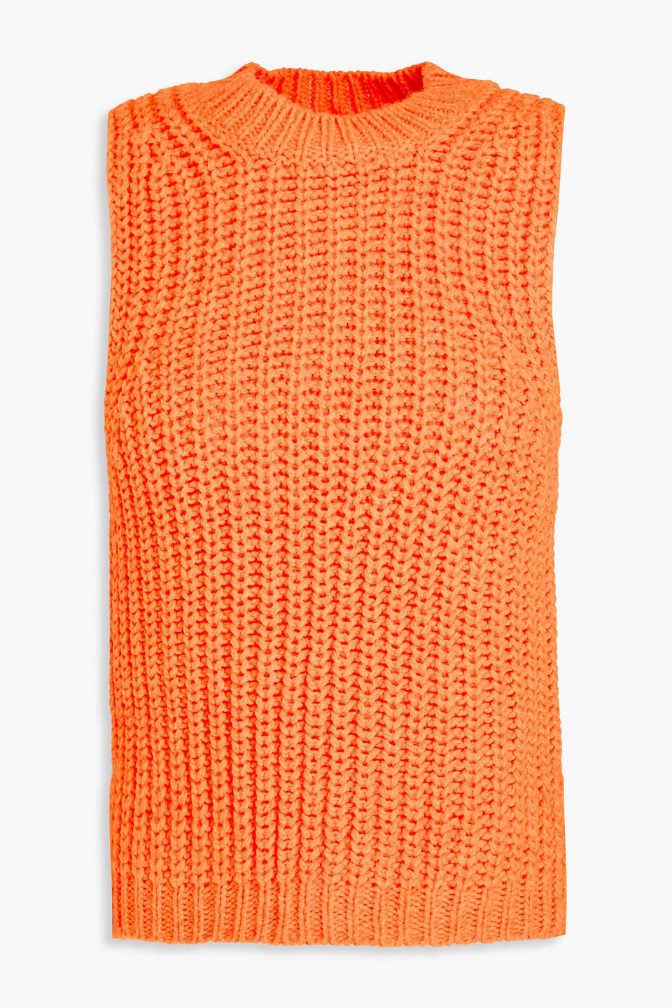 Stine Goya Annemarie Weste Aus Rippstrick In Orange