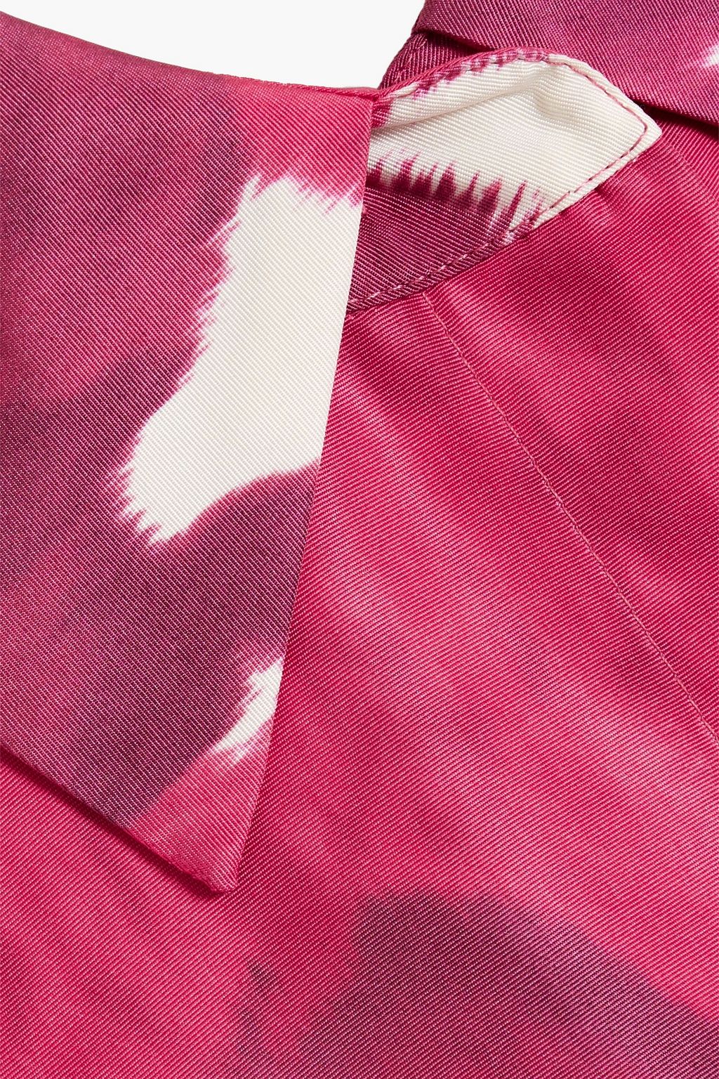 VALENTINO GARAVANI Oversized printed silk-faille shirt