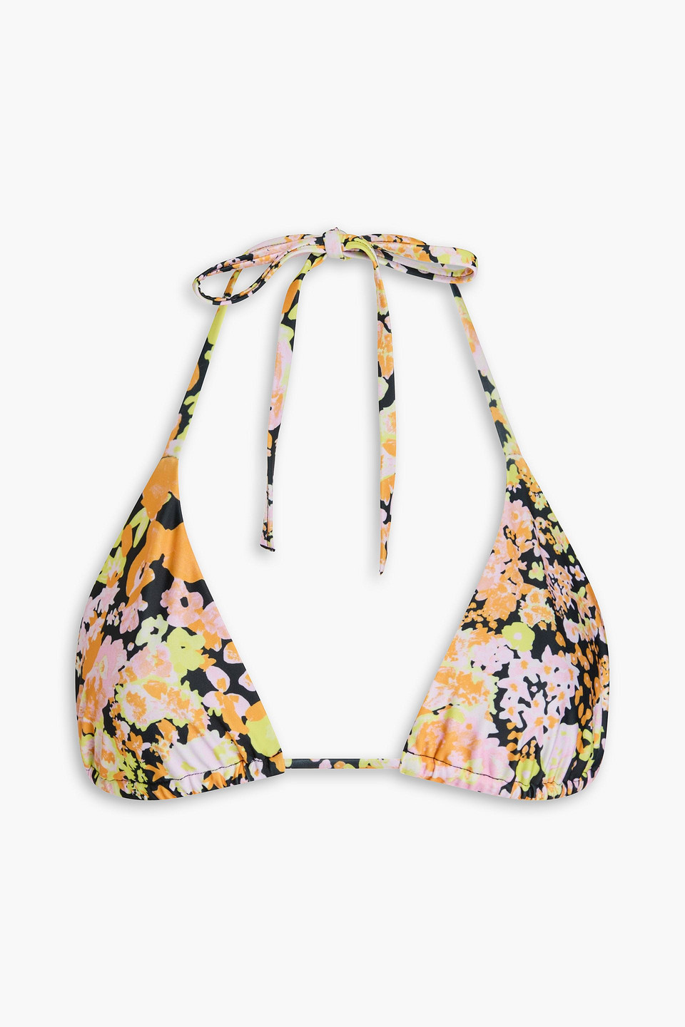 Stine Goya Arum Triangel-bikini-oberteil Mit Floralem Print In Bunt