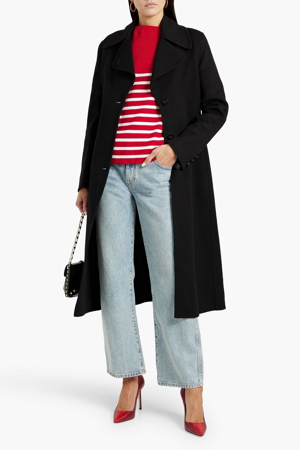 VALENTINO GARAVANI Wool and cashmere-blend felt coat