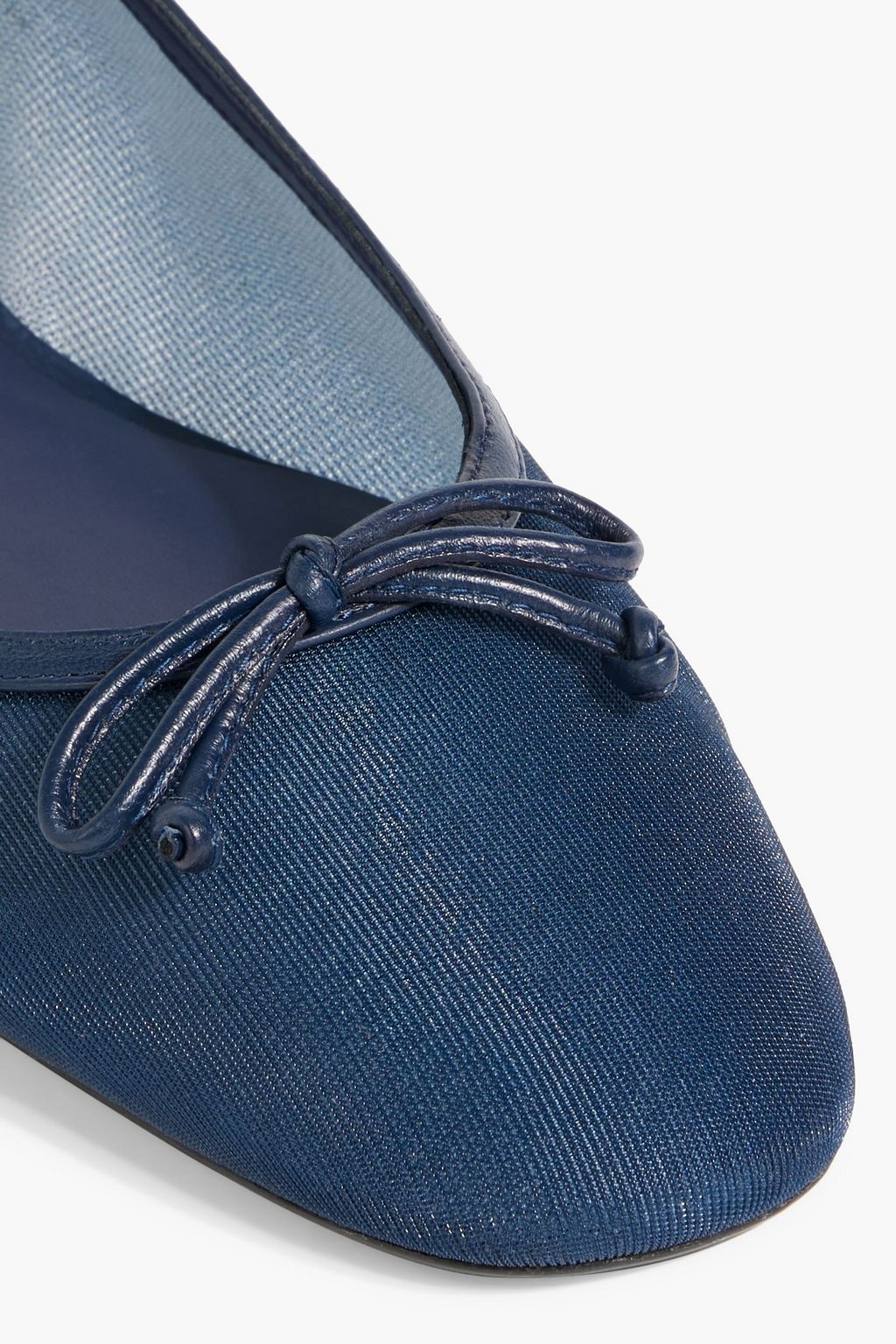 STUART WEITZMAN Arabella bow-detailed mesh ballet flats