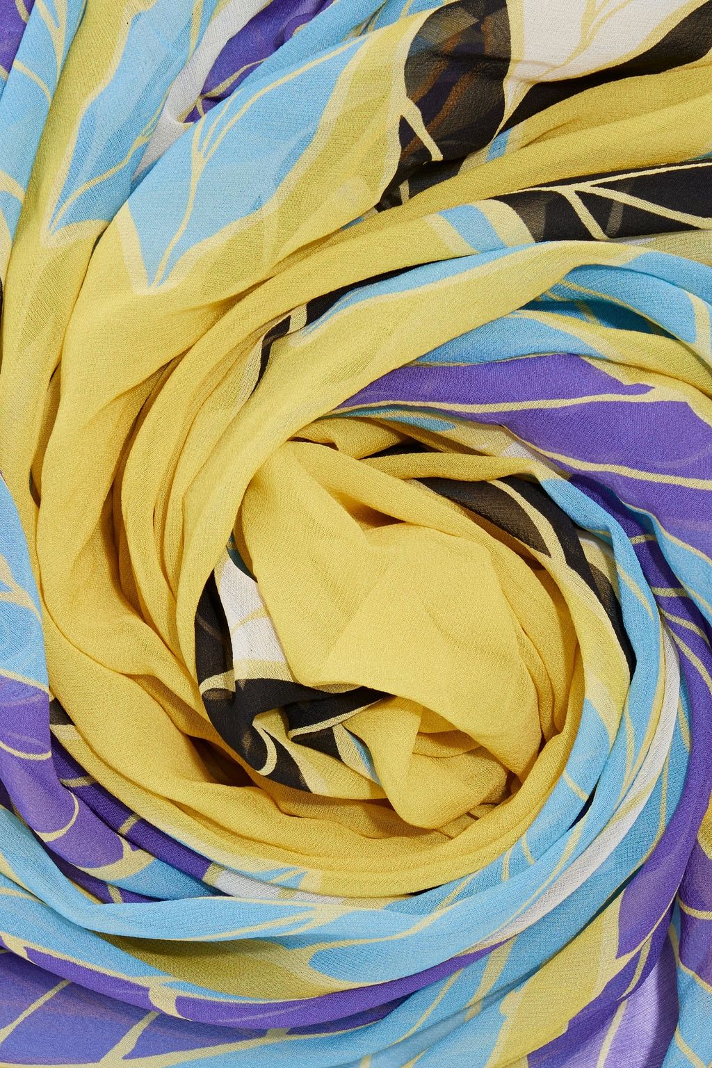 VALENTINO GARAVANI Printed silk-chiffon scarf