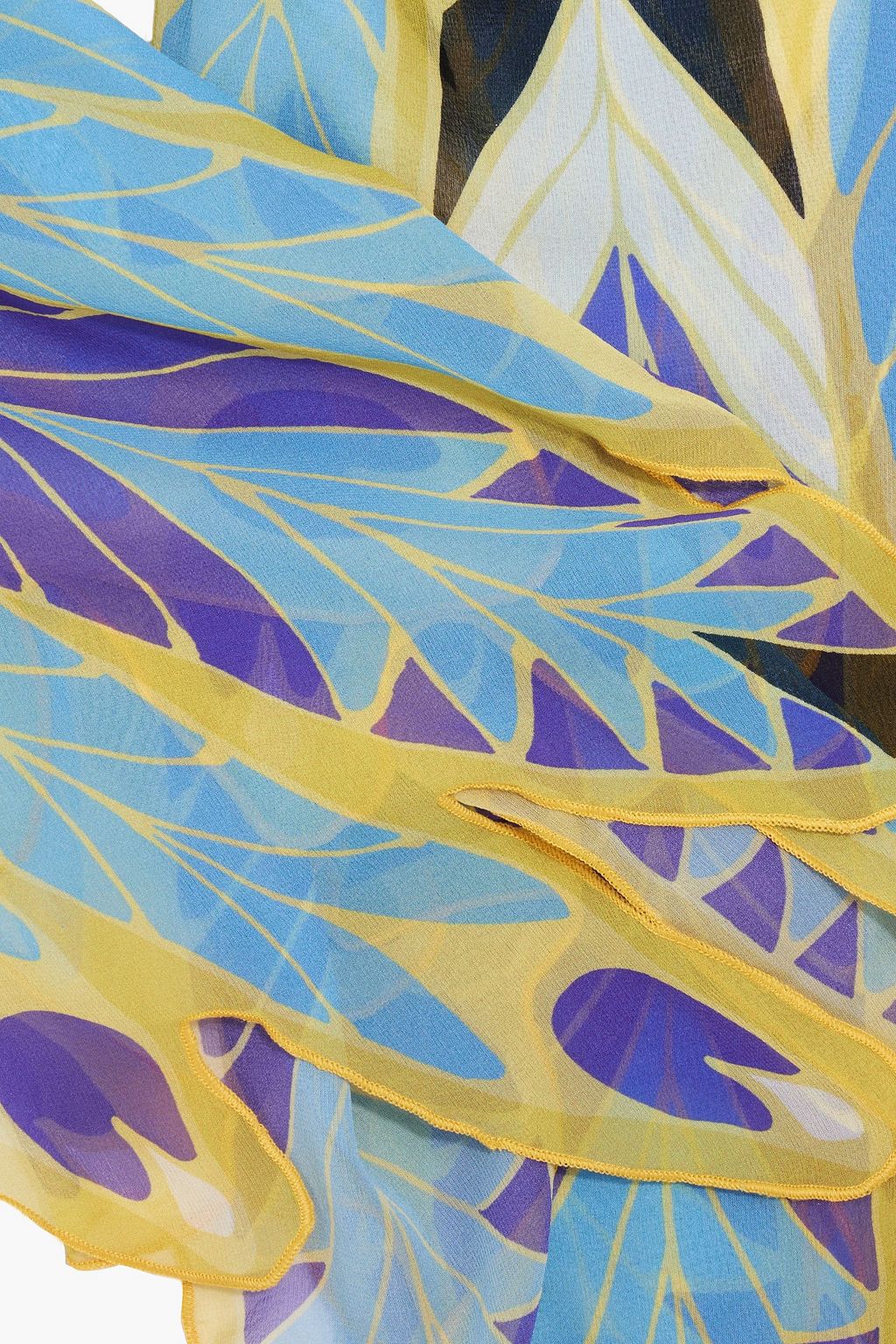 VALENTINO GARAVANI Printed silk-chiffon scarf