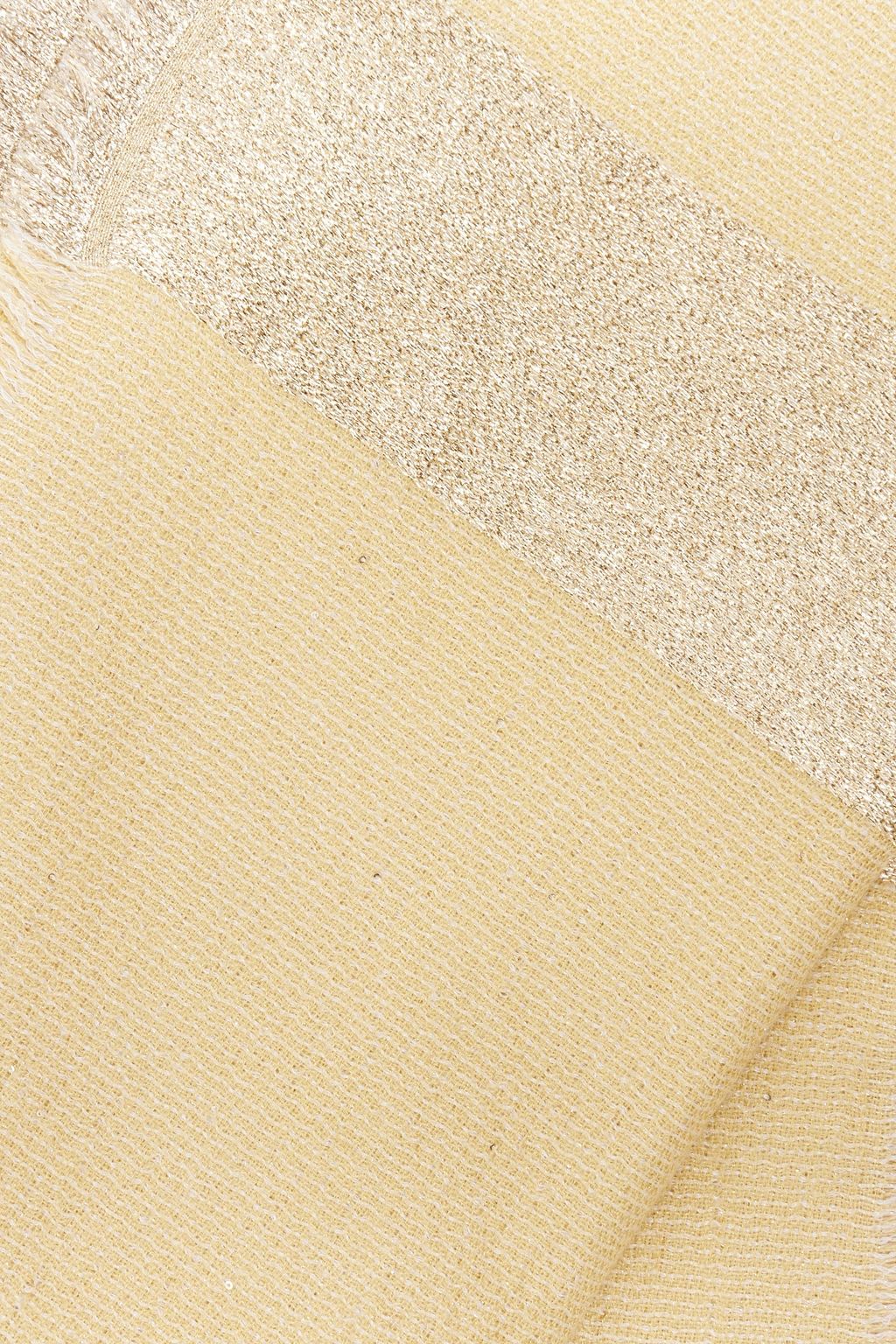 VALENTINO GARAVANI Metallic cashmere-blend scarf