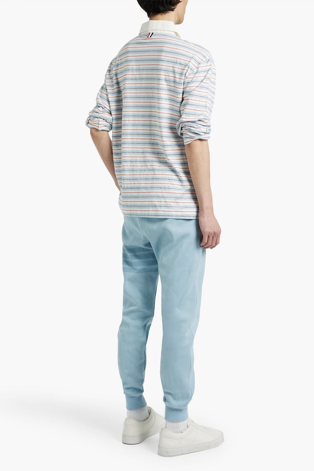 THOM BROWNE Striped cotton sweatpants