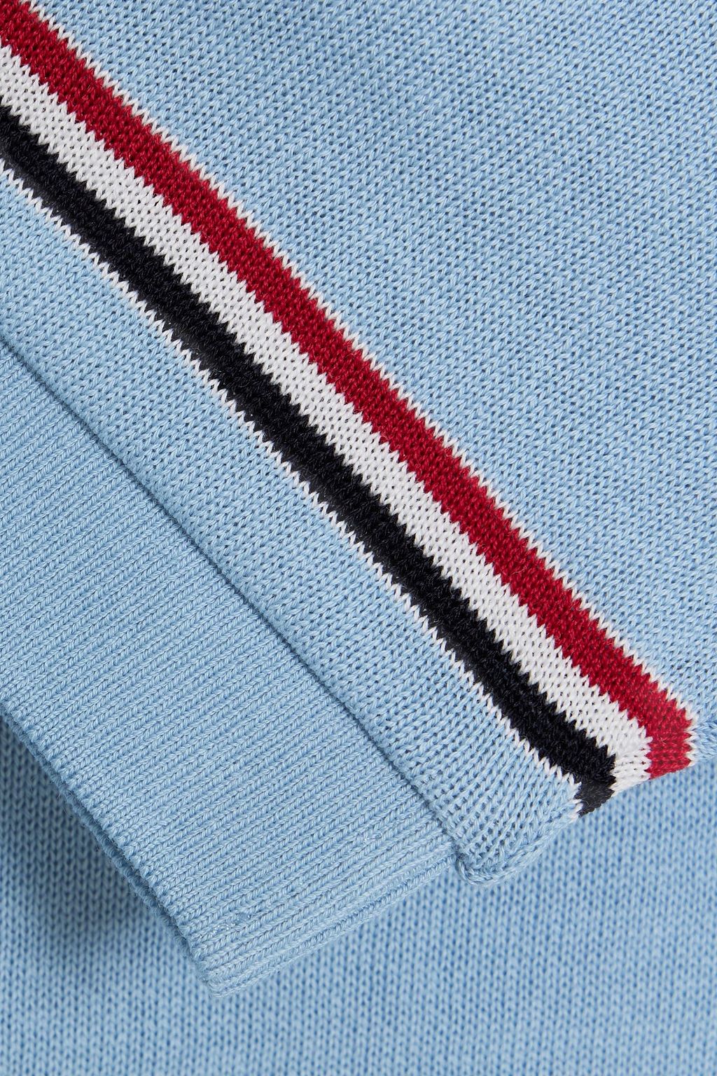 THOM BROWNE Striped cotton T-shirt