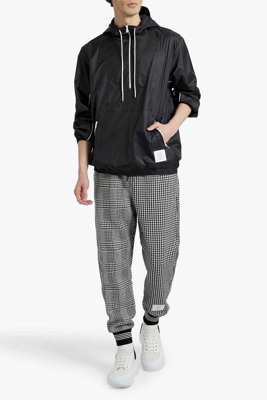 THOM BROWNE Ripstop hooded track jacket