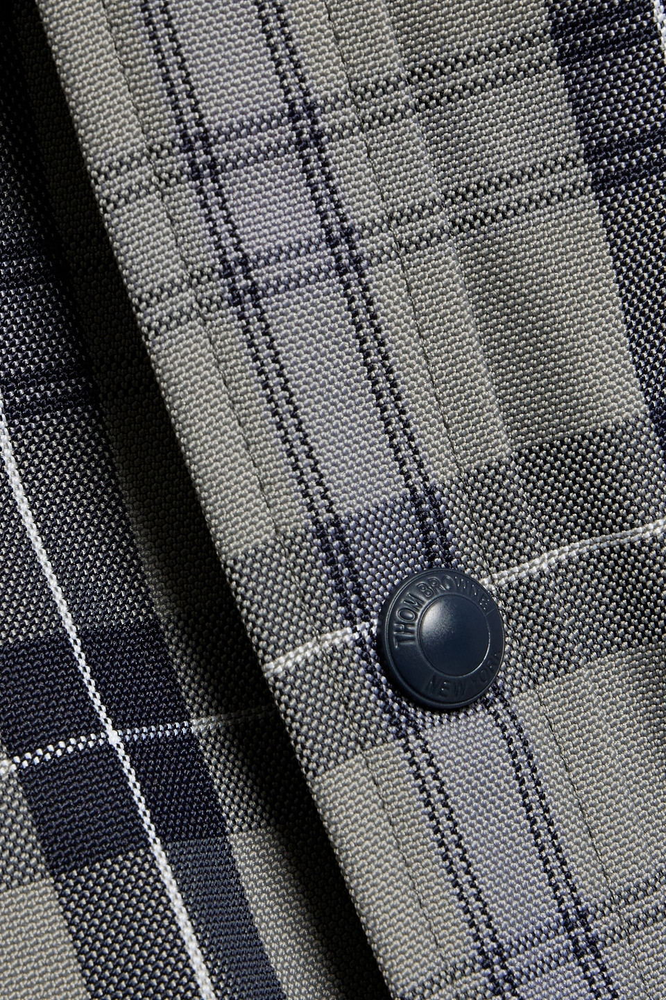 Thom Browne Checked Cotton Overshirt In Multi