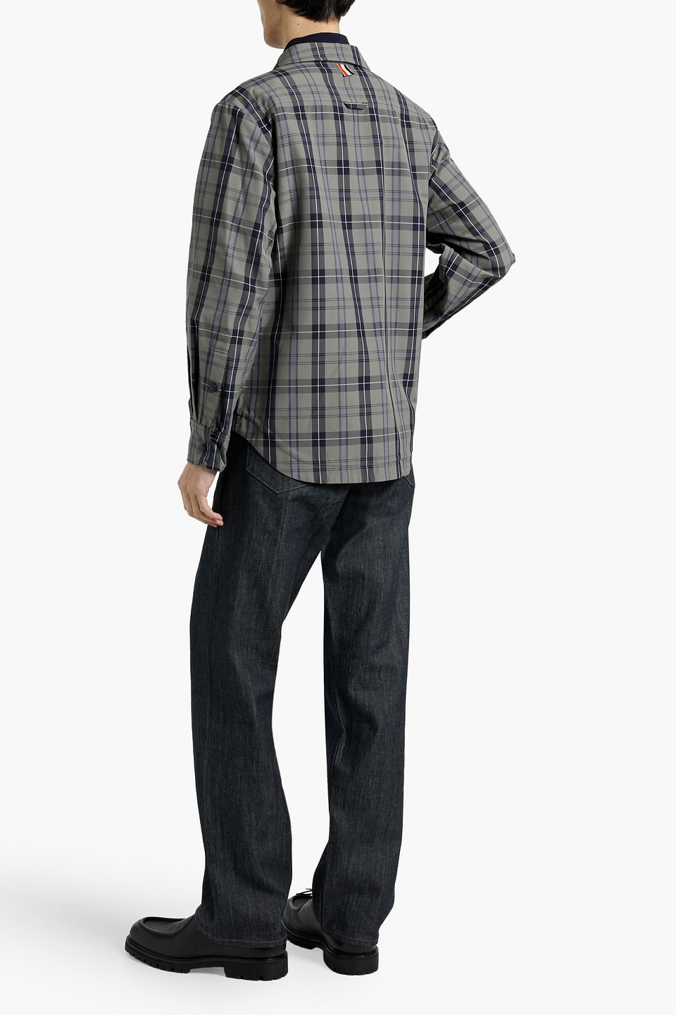 Thom Browne Checked Cotton Overshirt In Multi