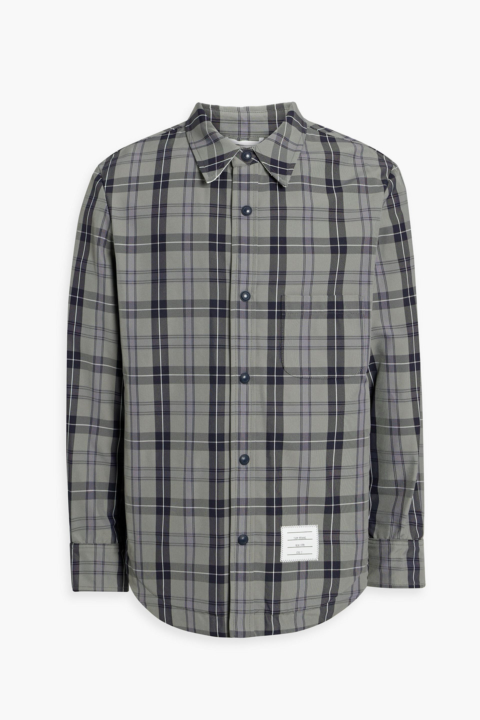 Thom Browne Checked Cotton Overshirt In Multi