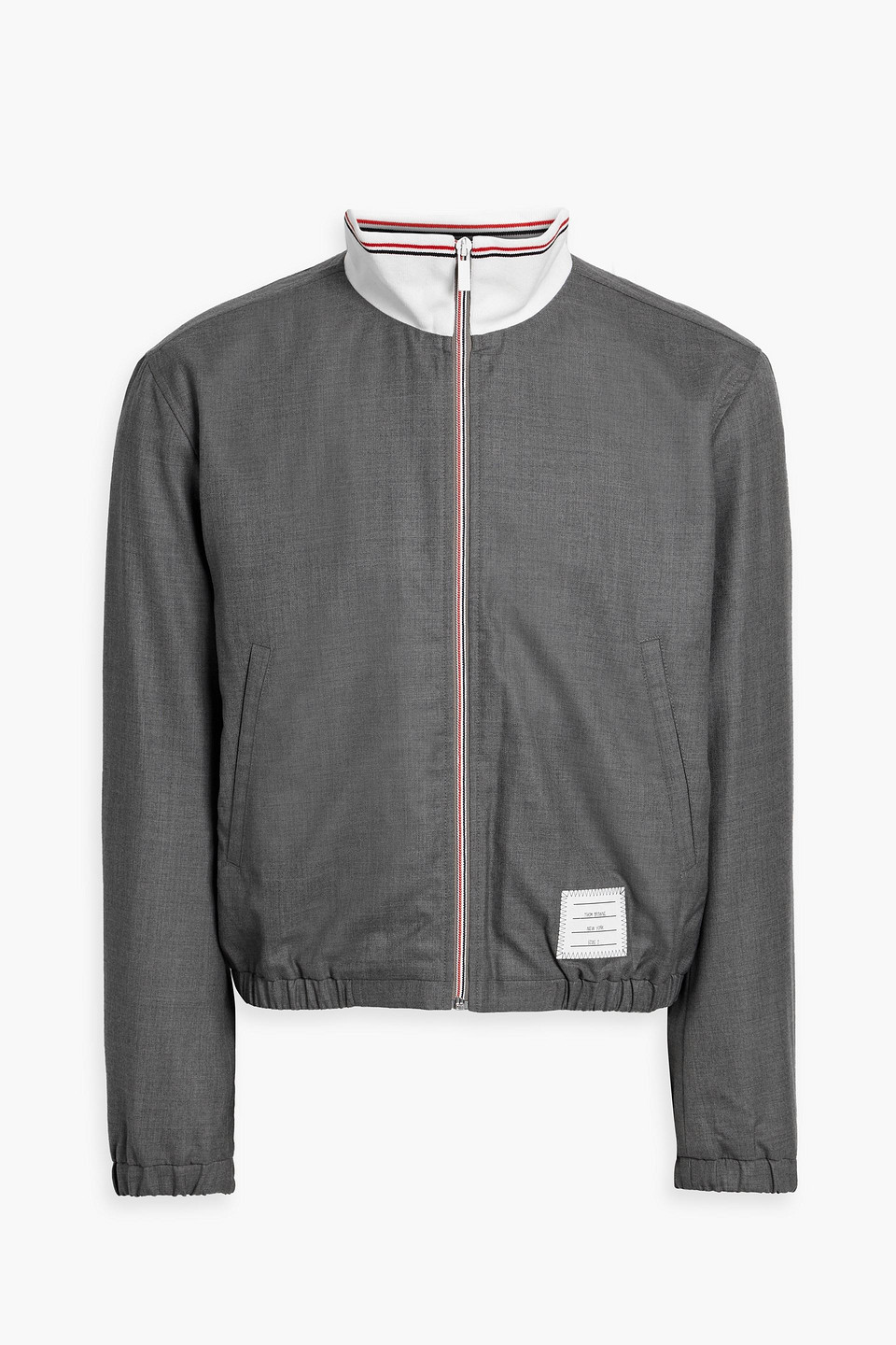 Wool-twill bomber jacket