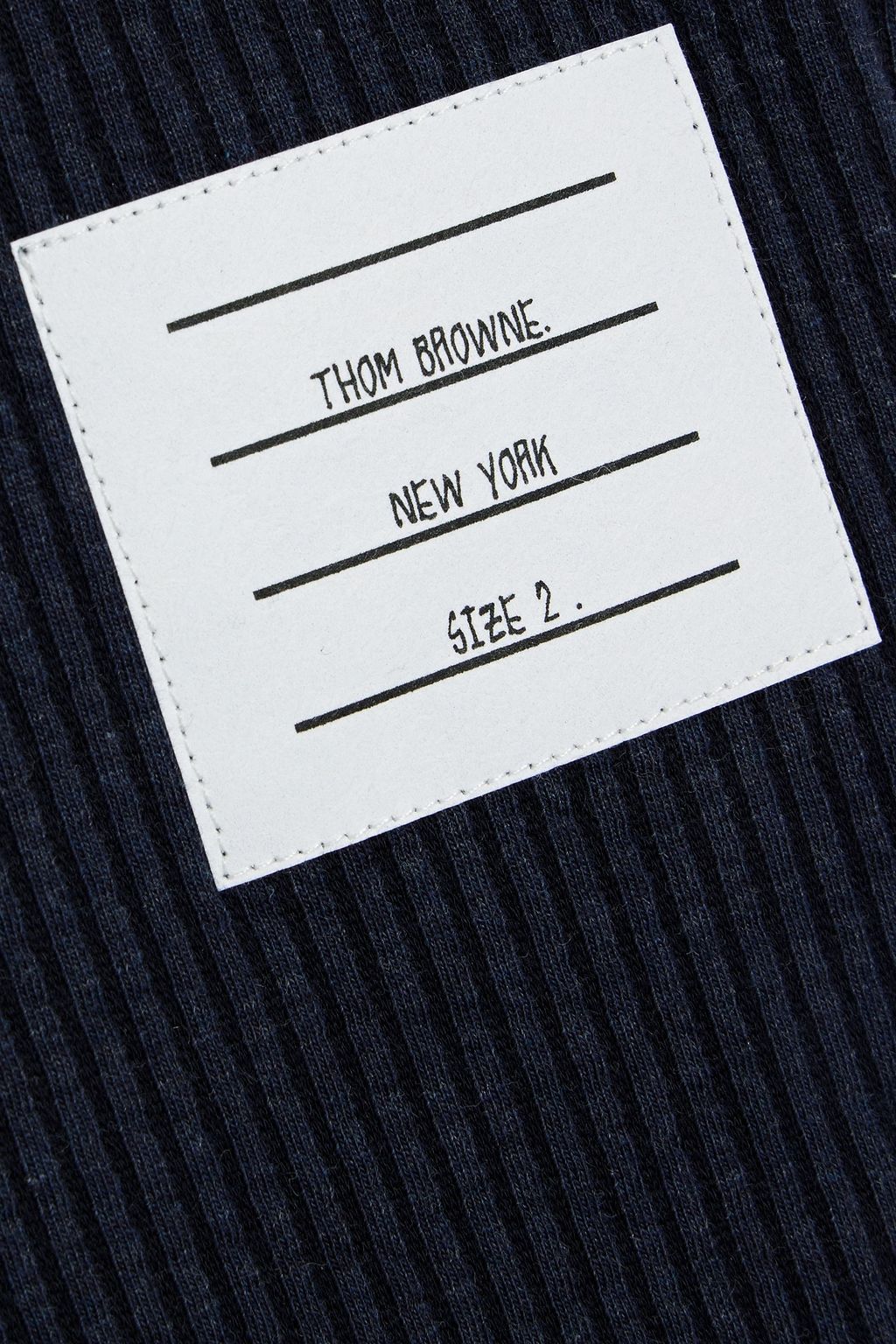 THOM BROWNE Ribbed cotton shorts