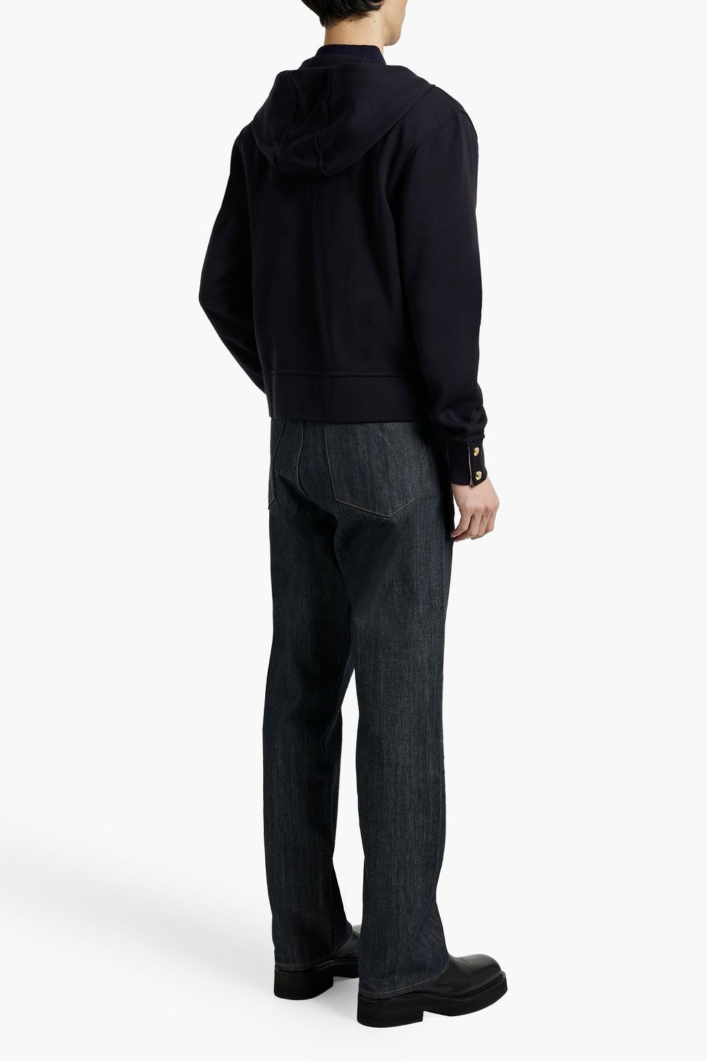 THOM BROWNE Wool hooded jacket