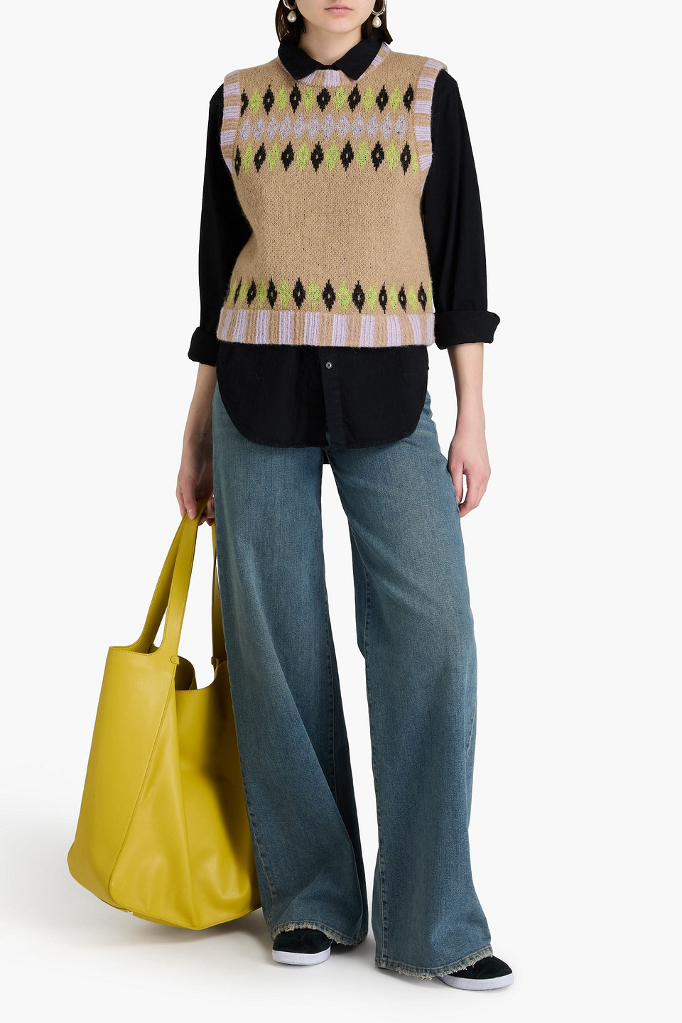  Stine Goya - Lotti Weste Aus Jacquard-strick - Neutral - Xs 
