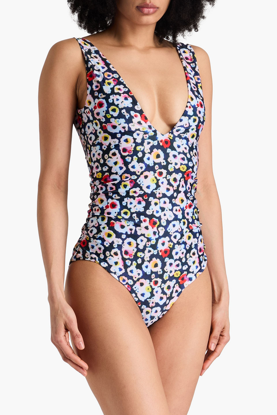 STINE GOYA ASTER FLORAL-PRINT SWIMSUIT