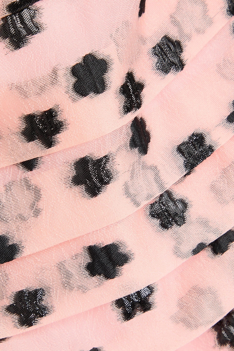 Shop Stine Goya Nala Pleated Fil Coupé Organza Mini Dress In Rougefarben