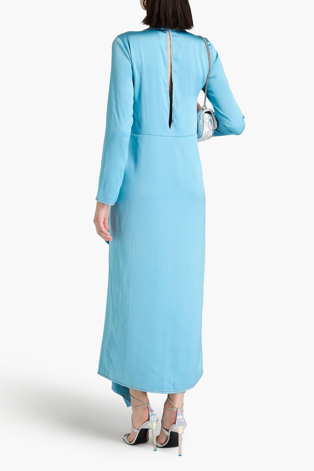 STINE GOYA Hudson draped satin maxi dress