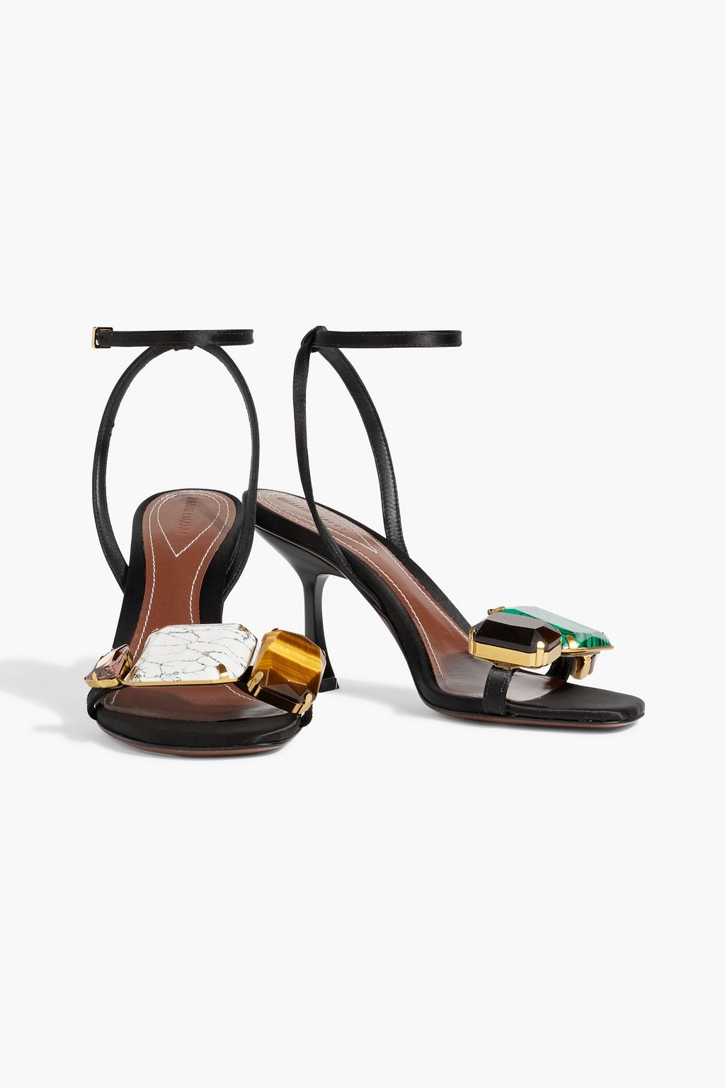 ZIMMERMANN Embellished satin sandals