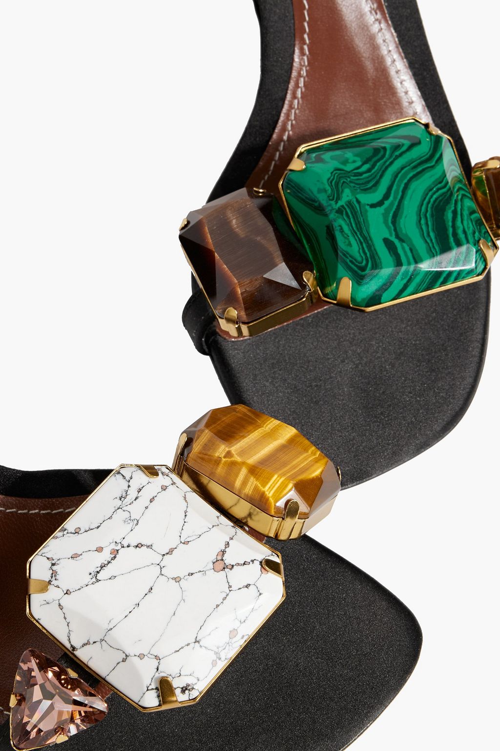 ZIMMERMANN Embellished satin sandals