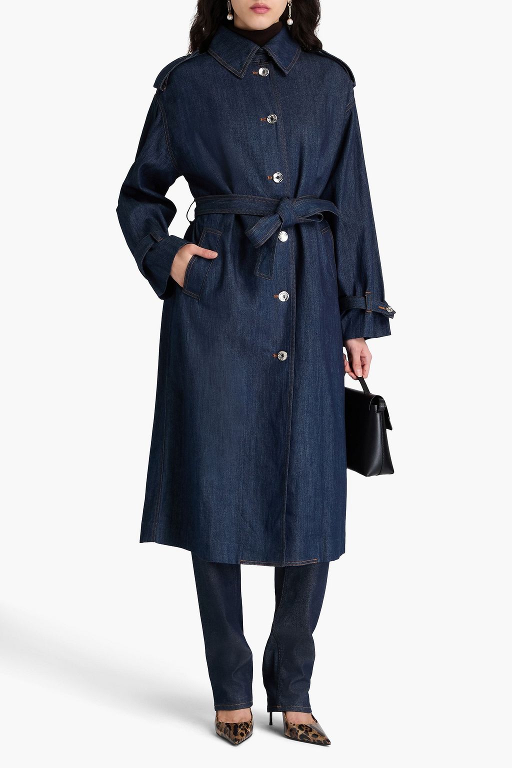 DOLCE&GABBANA Denim trench coat