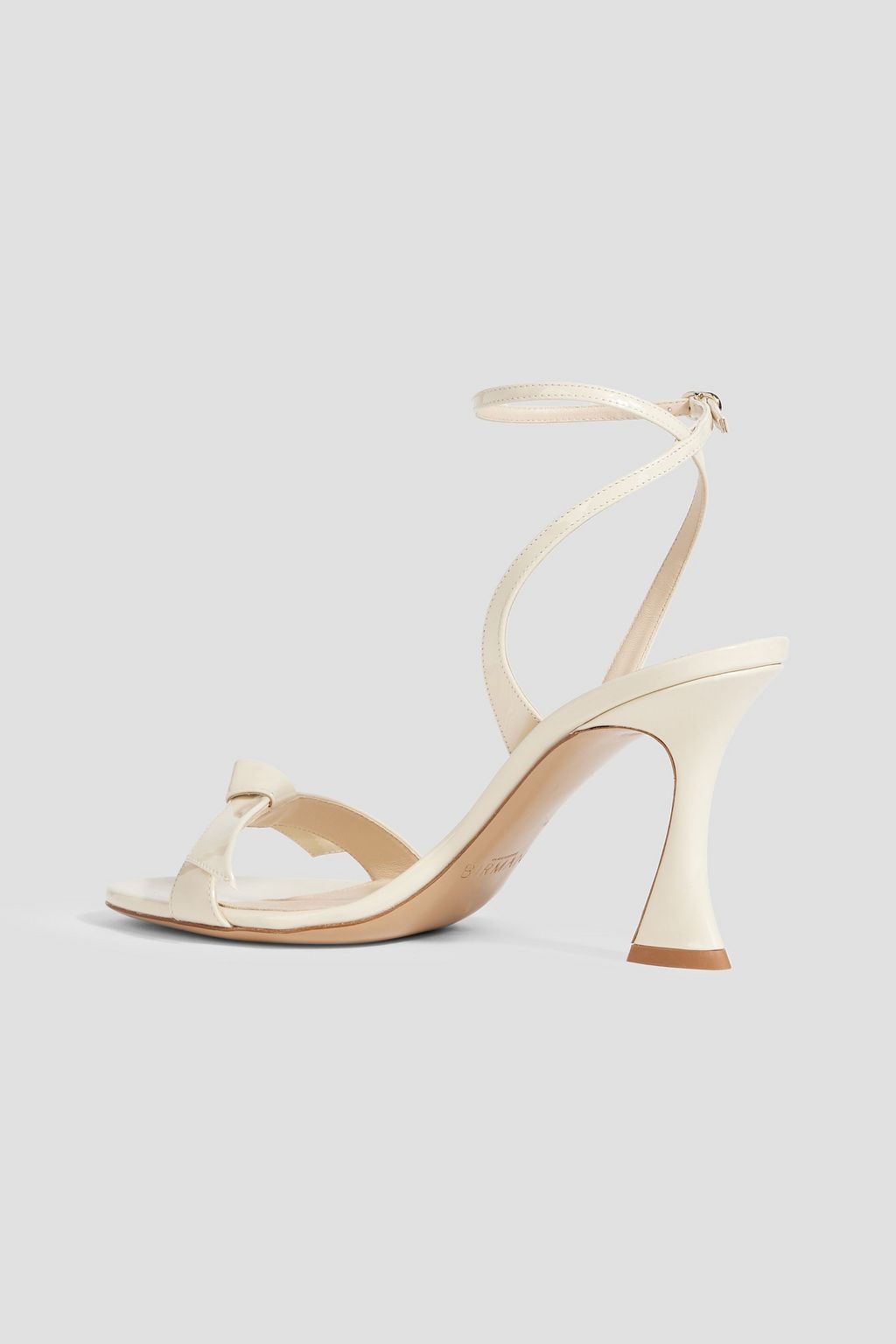 ALEXANDRE BIRMAN Clarita Bell パテントレザー サンダル リボン付き