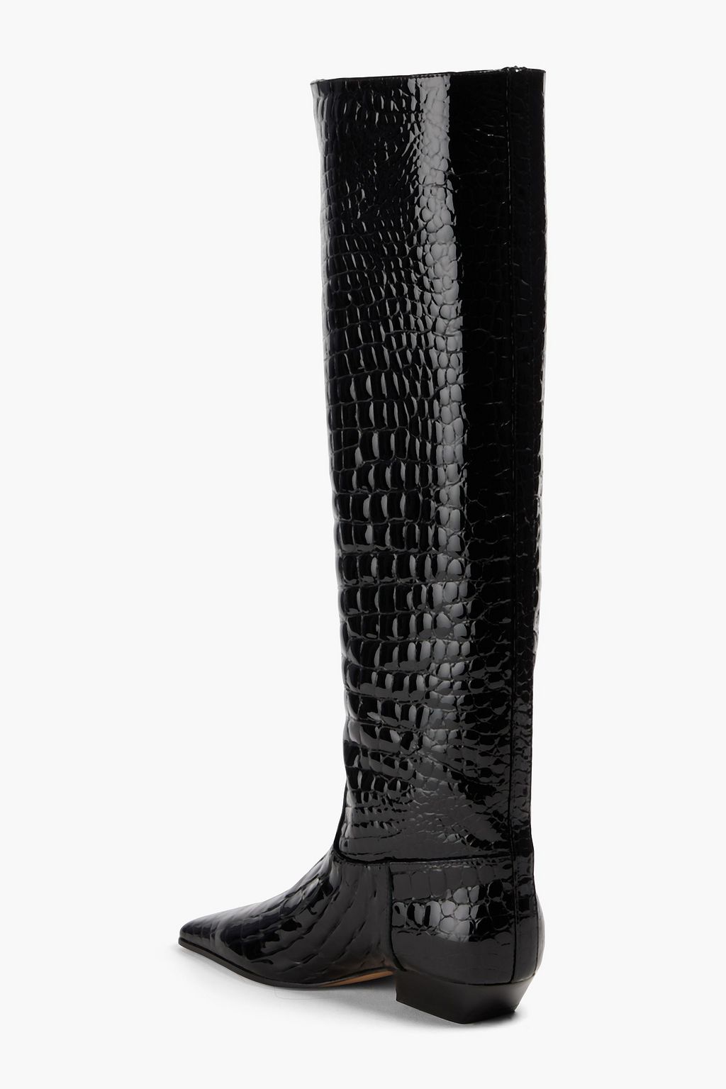 KHAITE Marfa croc-effect leather boots