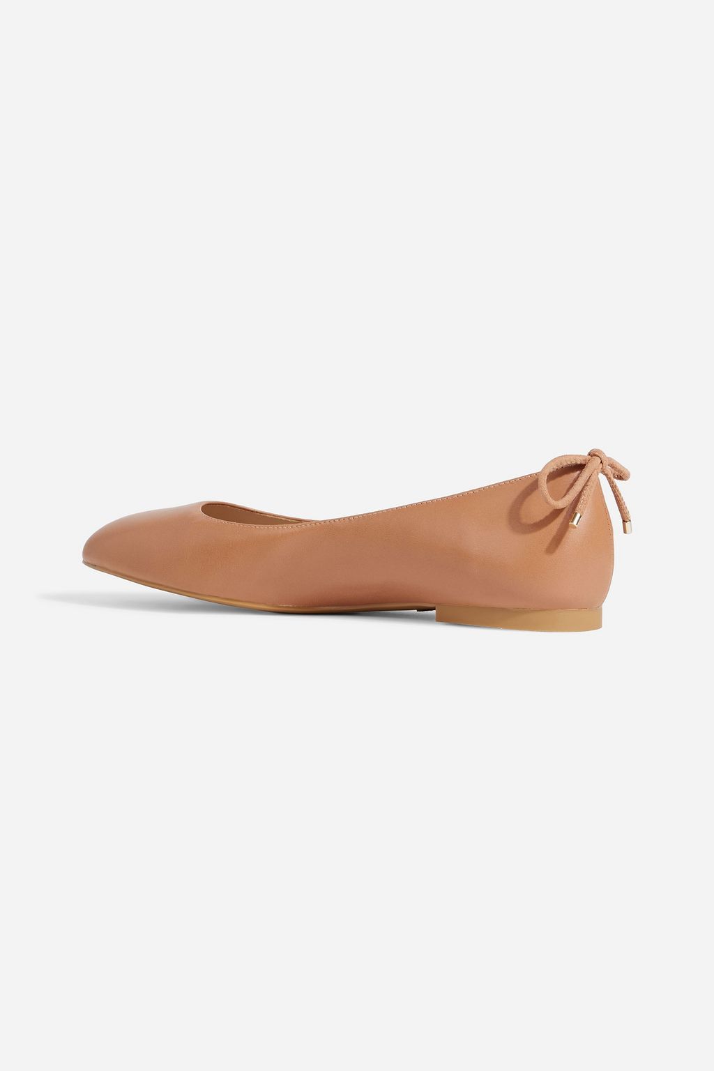 STUART WEITZMAN レザー バレリーナシューズ リボン付き