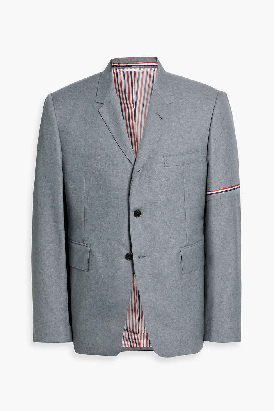 Thom Browne Classic Sports Jacket In Wool In Gray