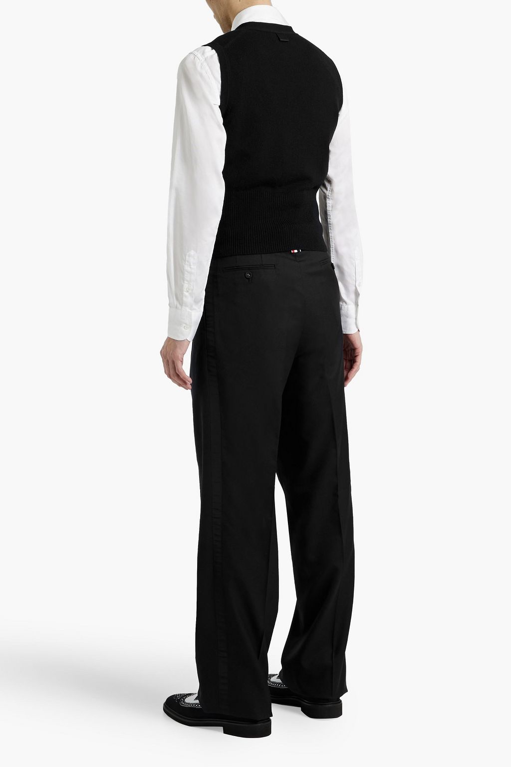 THOM BROWNE Wool-twill pants