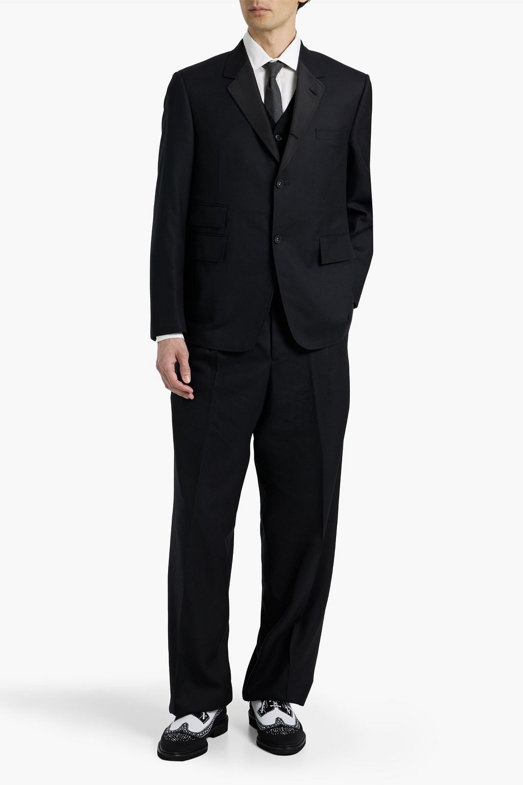 THOM BROWNE Wool-twill blazer