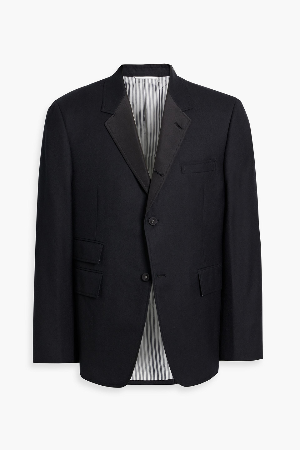 Thom Browne Wool-twill Blazer In Black