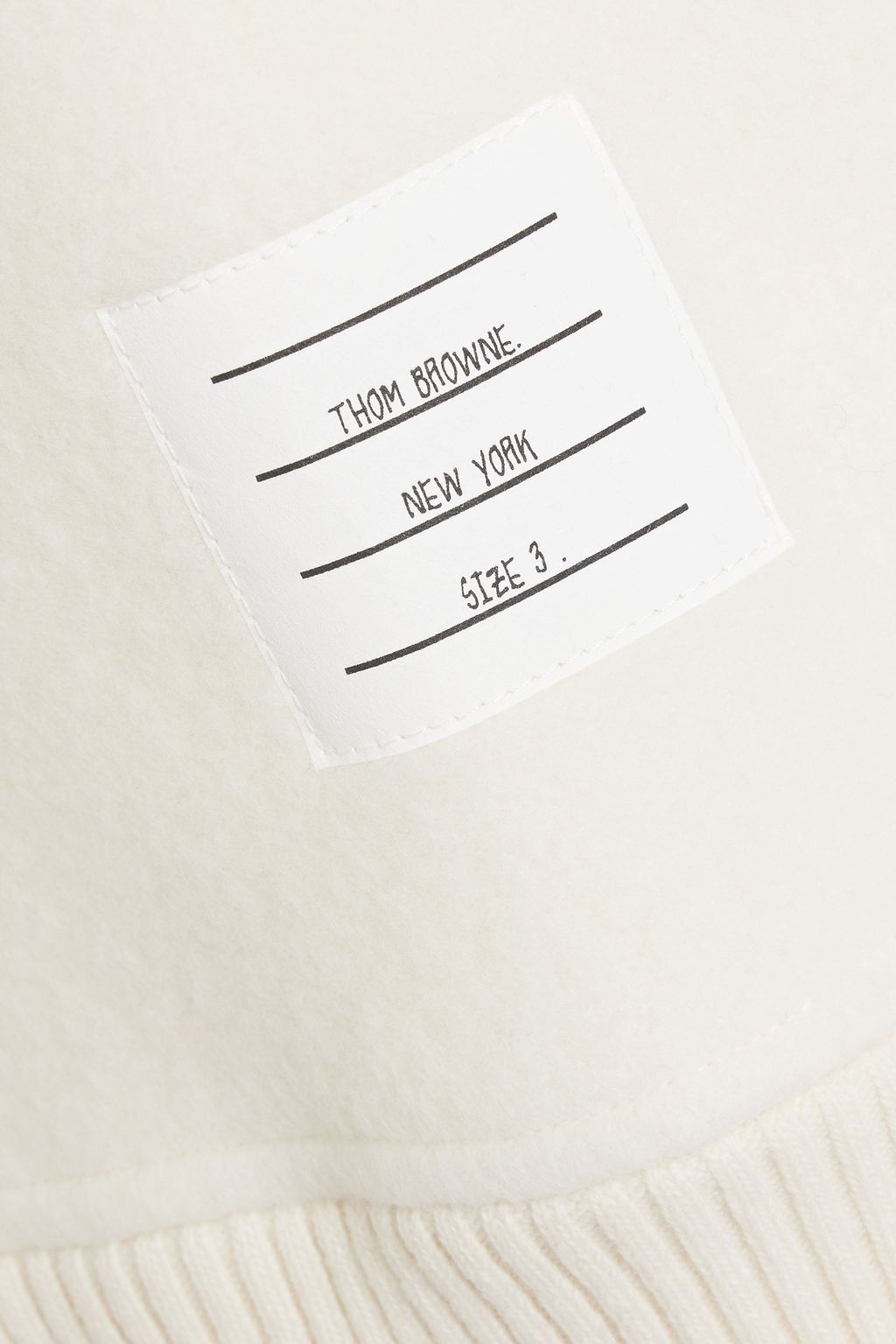 THOM BROWNE Wool-fleece sweatshirt