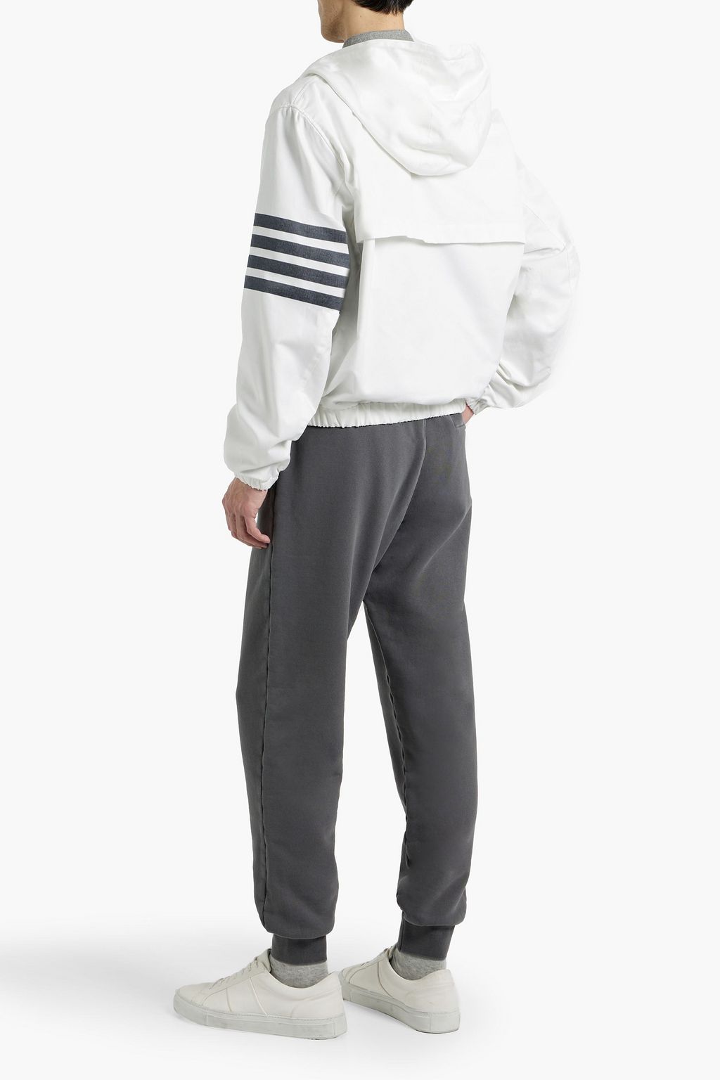 THOM BROWNE French cotton-terry sweatpants